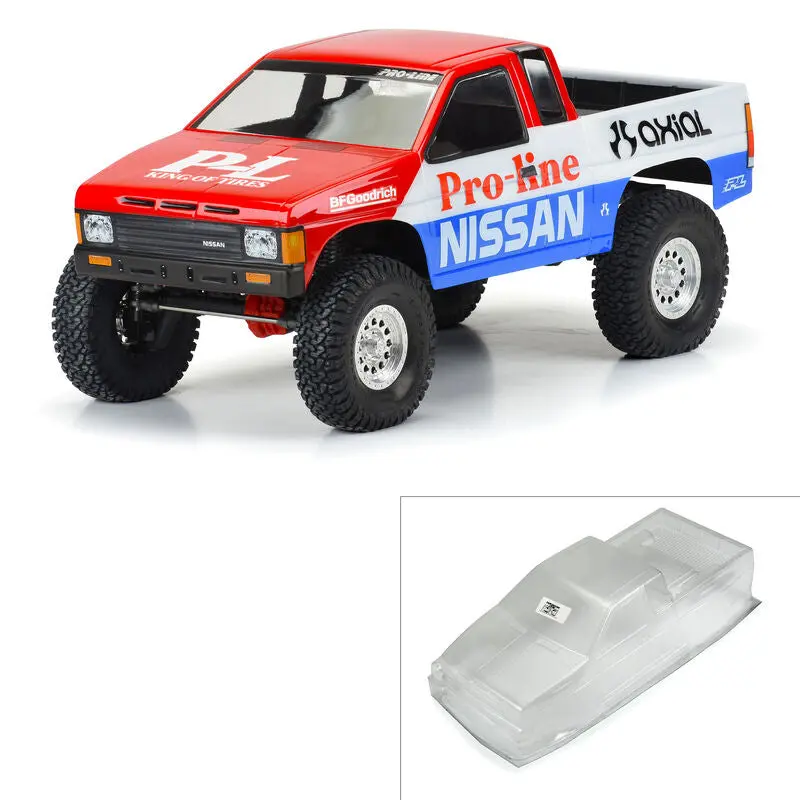 Pro Line 1/10 1987 Nissan Hardbody D21 Clear Body 12.3" (313Mm) Wb Crawlers 1