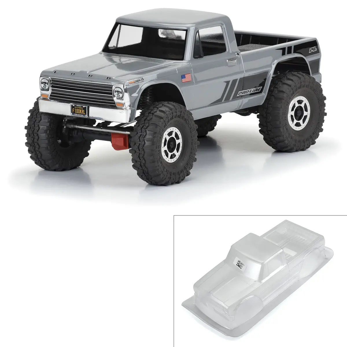 Proline 1/10 1967 Ford F-100 Clear Body 12.3" (313Mm) Wheelbase Crawlers 1
