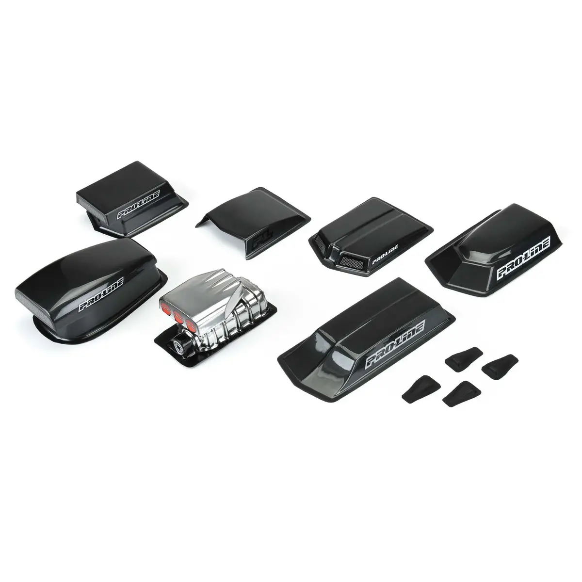 Pro-Line No Prep Drag Racing Hood Scoops & Blowers (8) 1