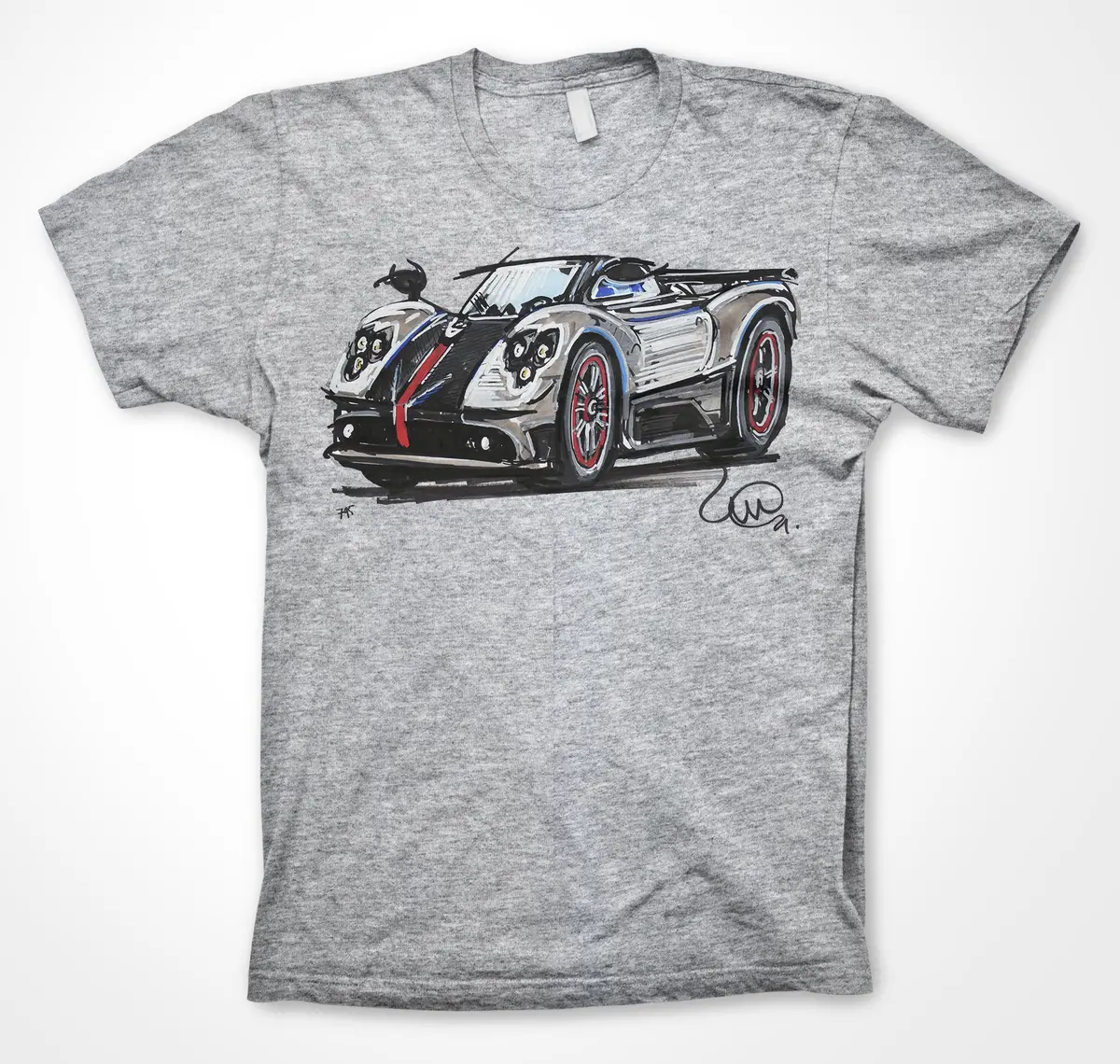 Pagani Zonda Roadster Cinque Limited Edition Unisex T-Shirt by Continuouscar