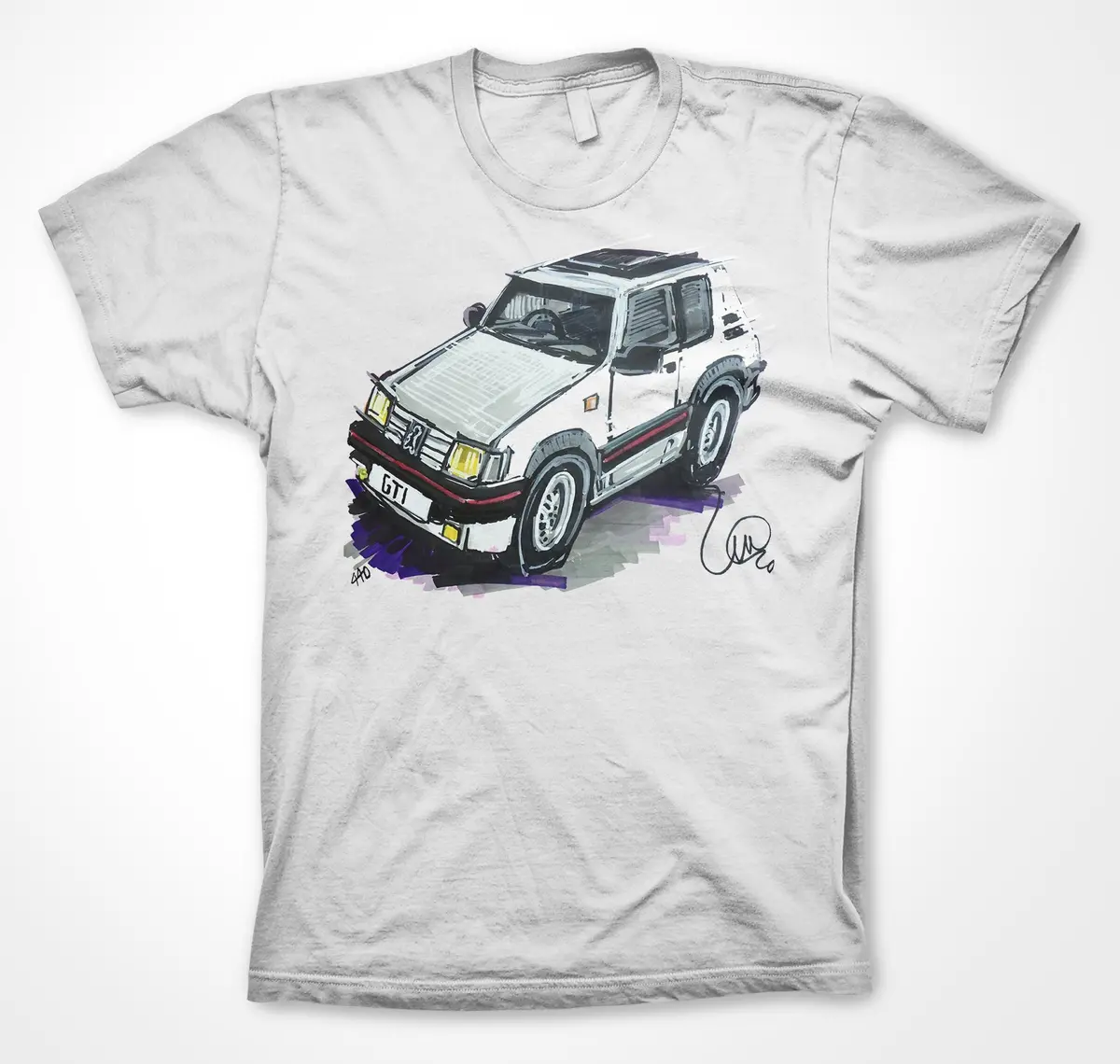 Peugeot 205 Gti #Continuouscar Unisex T-Shirt 3