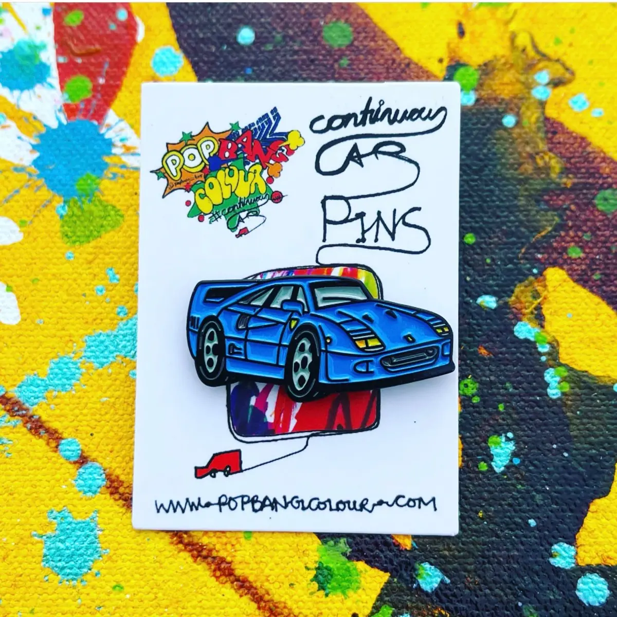 F40 Blue - Limited Edition Enamel Pin Badge -  1 Only Remaining 1