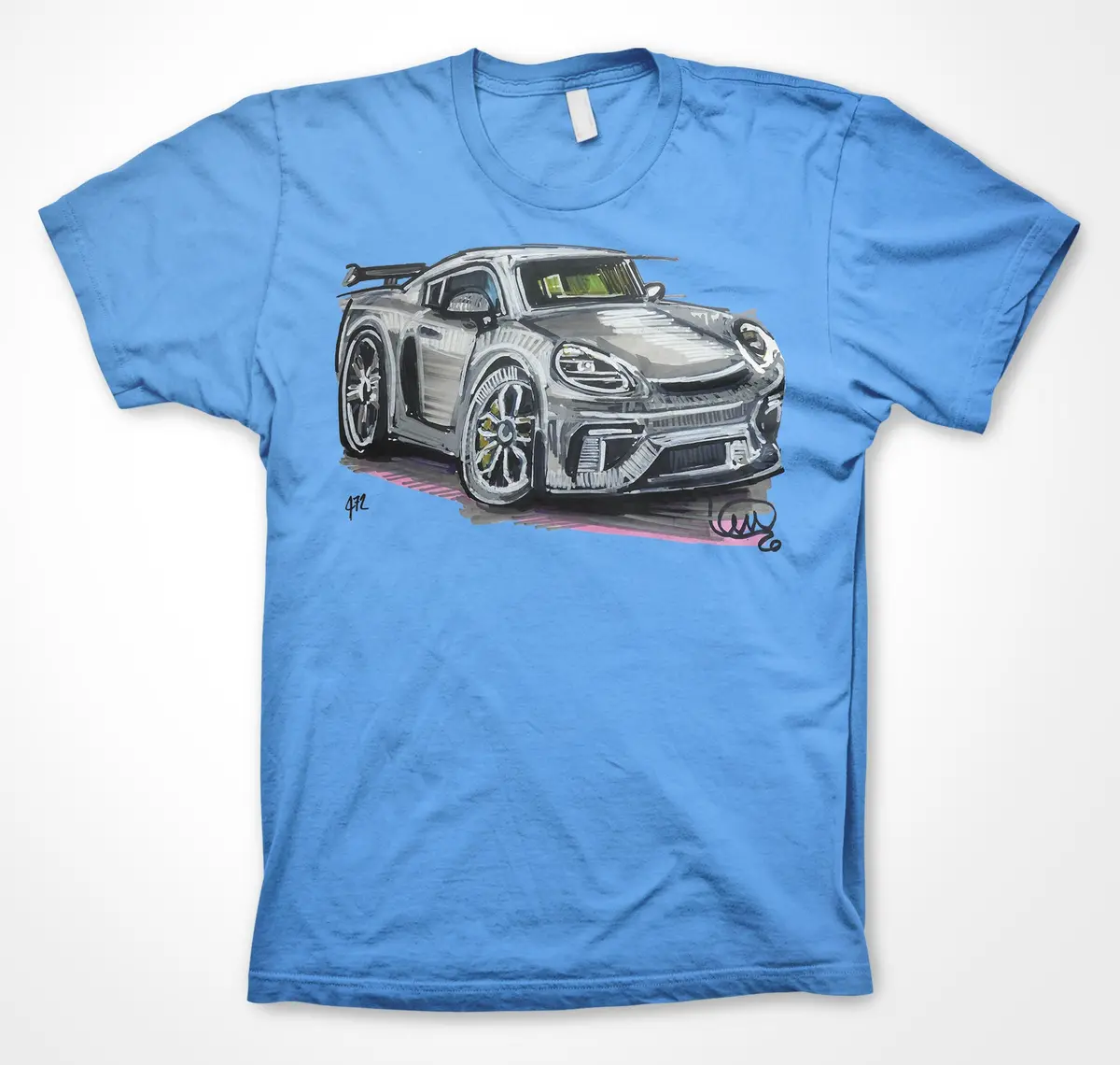 Porsche 718 GT4 JCR Developments Racing Unisex T-Shirt - Image 9