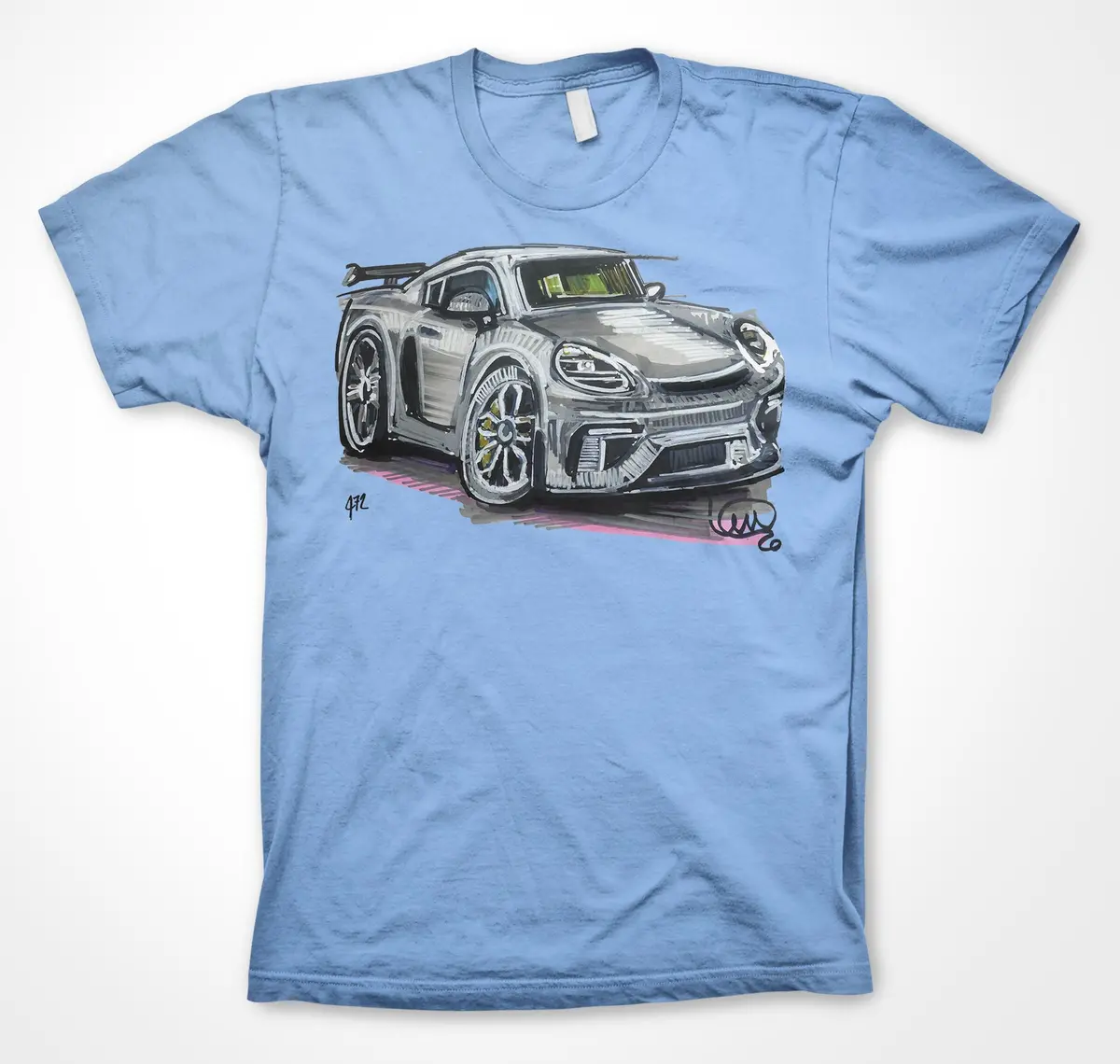 Porsche 718 GT4 JCR Developments Racing Unisex T-Shirt - Image 10