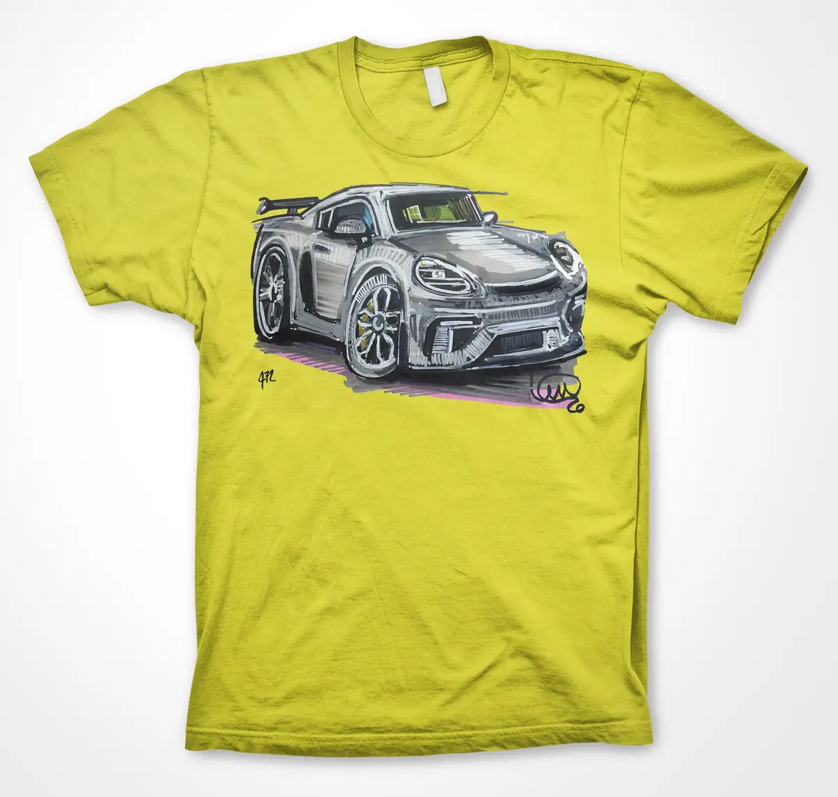 Porsche 718 GT4 JCR Developments Racing Unisex T-Shirt - Image 6