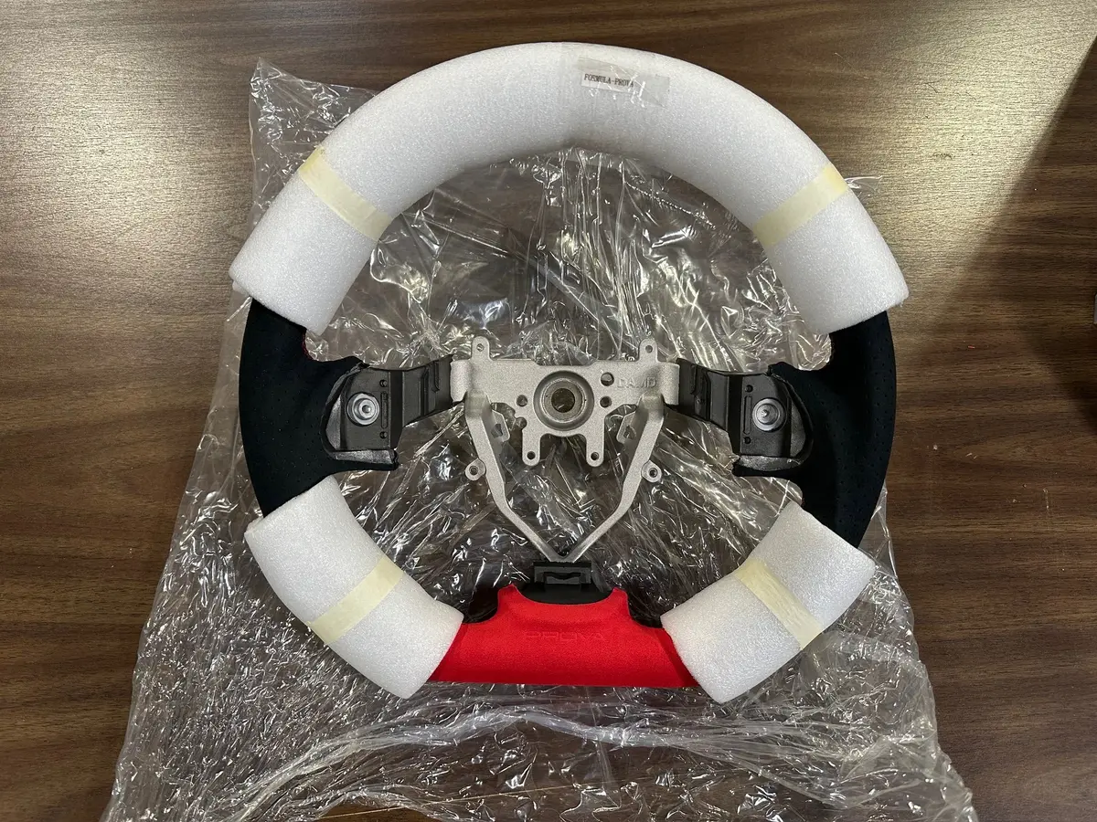Brand New Rare Collectible - Prova D-Shaped Limited Edition Red Steering Wheel 1