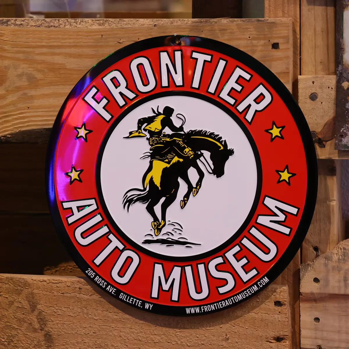 Frontier Auto Museum 12In Embossed Sign 1