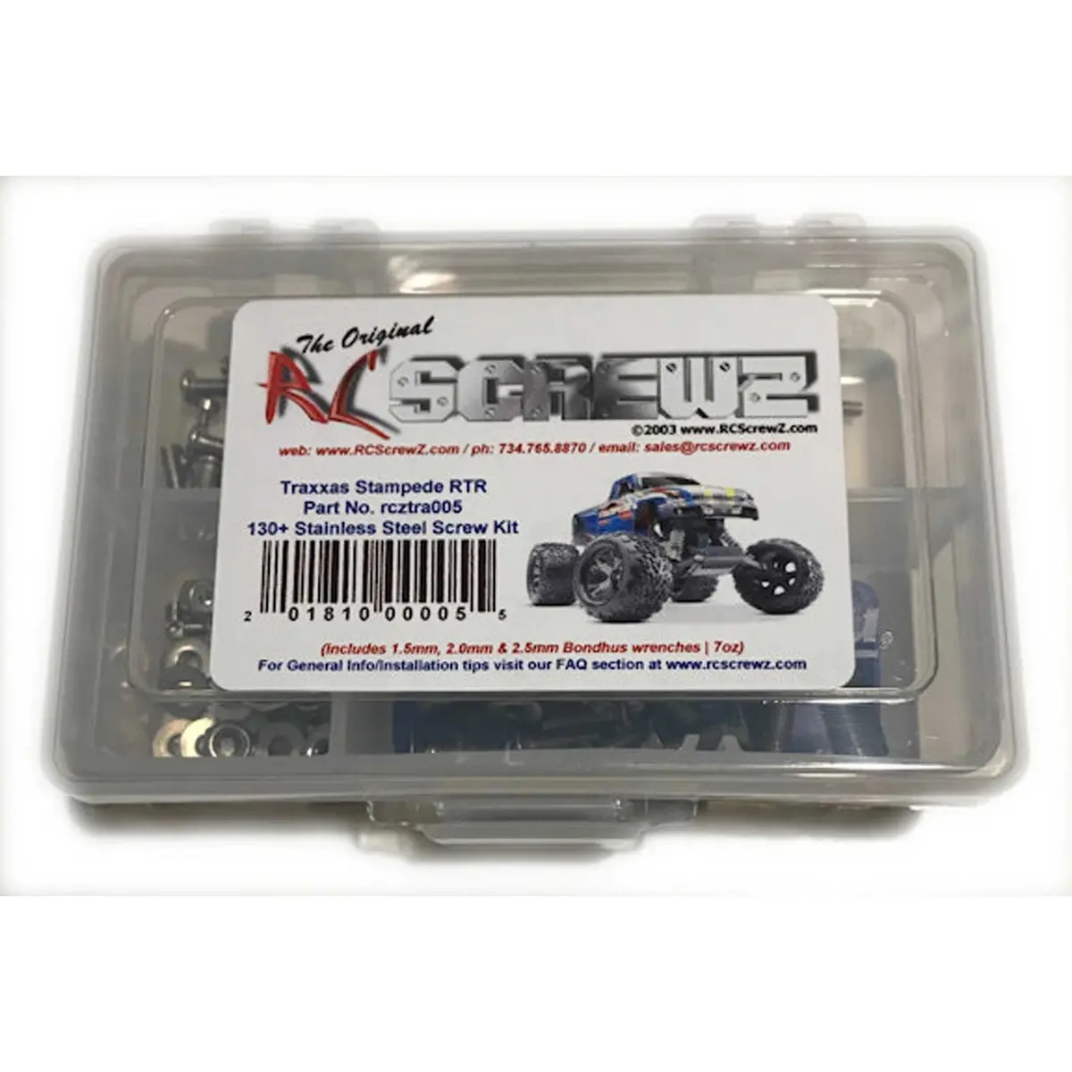 Rc Screws Stainless Steel Screw Set: Traxxas Stampede 1
