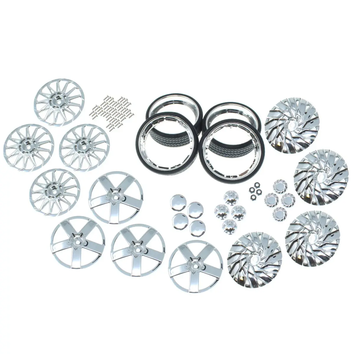 Redcat Chrome 26In Wheel & Tire Combo Kit 1