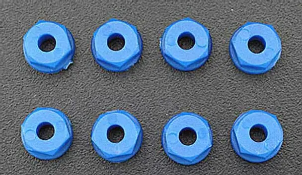 Rpm 4-40 Or 3Mm Nylon Nuts (Blue) 1