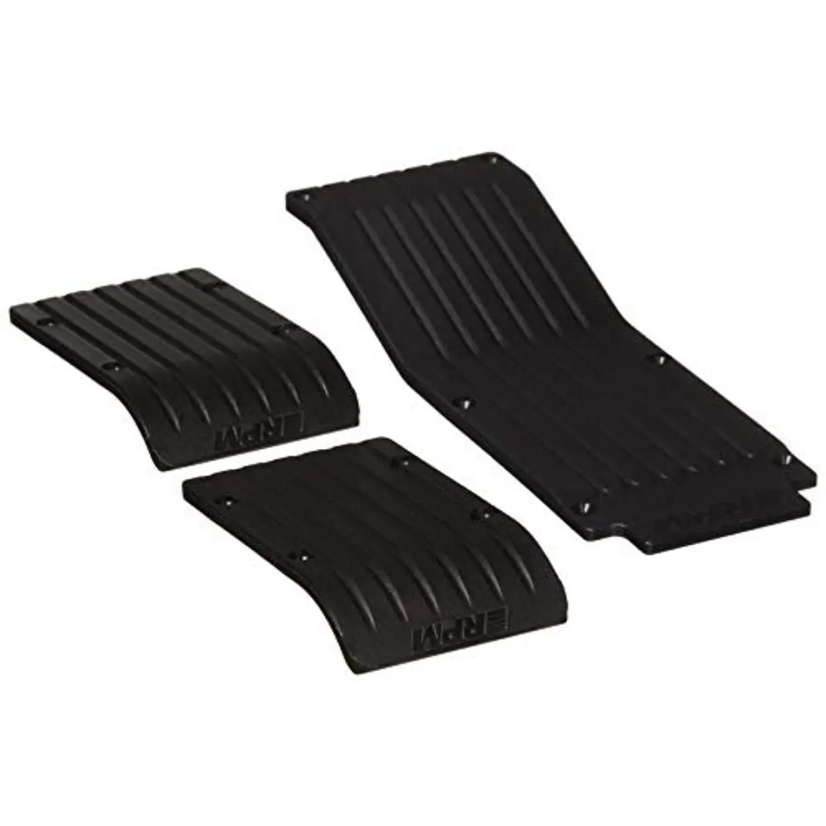 Rpm Three Pc. Skid/Wear Plate Set T-Maxx & E-Maxx (Black) 1