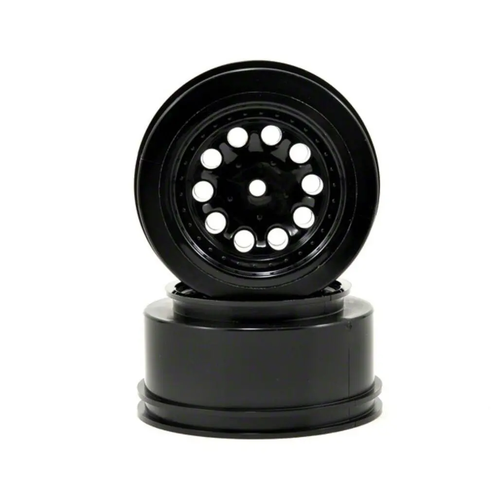 Rpm 1/10 Revolver Front/Rear 2.2/3.0 Wheels, 12Mm Hex, Black (2): Slash 4X4 1