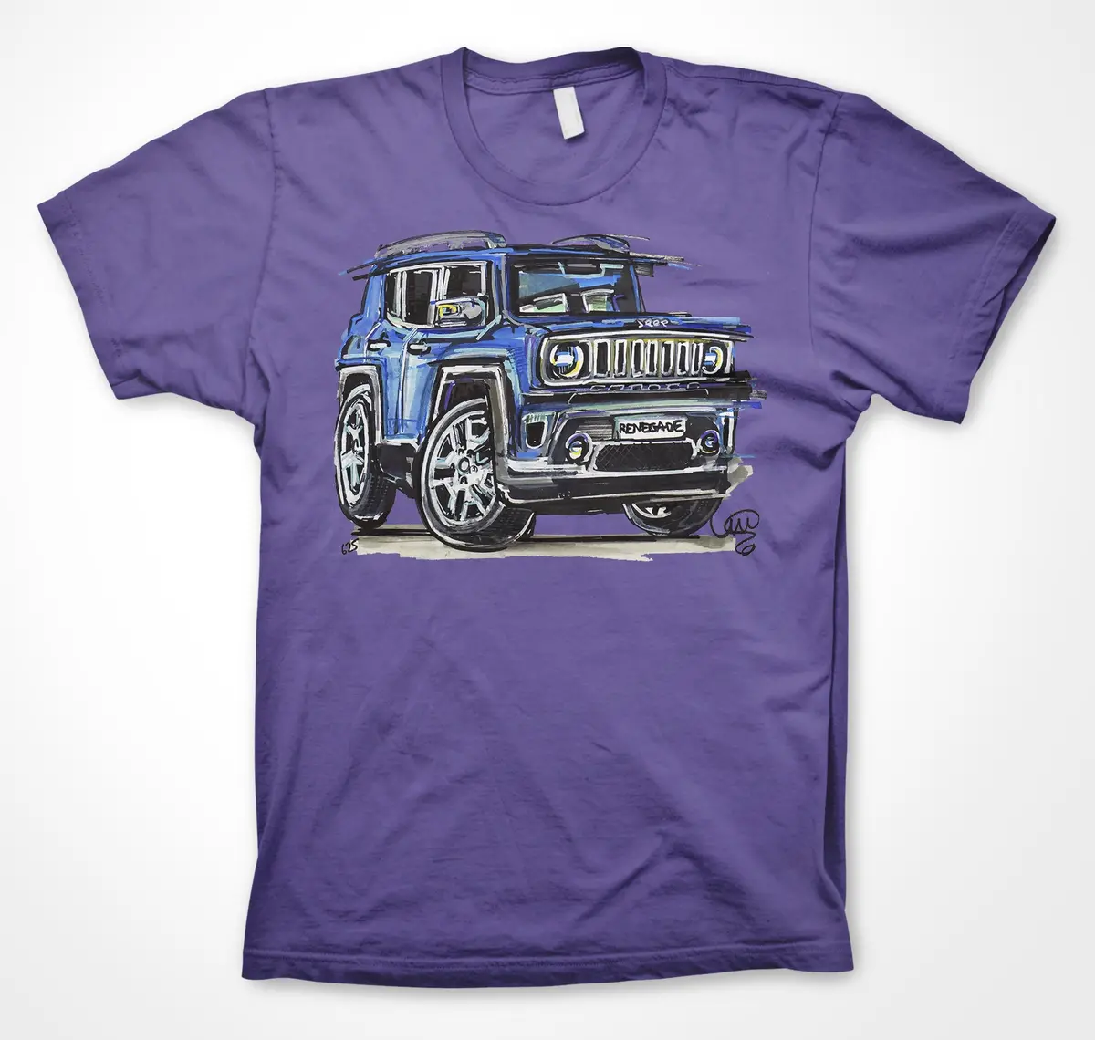 Jeep Renegade #Continuouscar Unisex T-Shirt 1