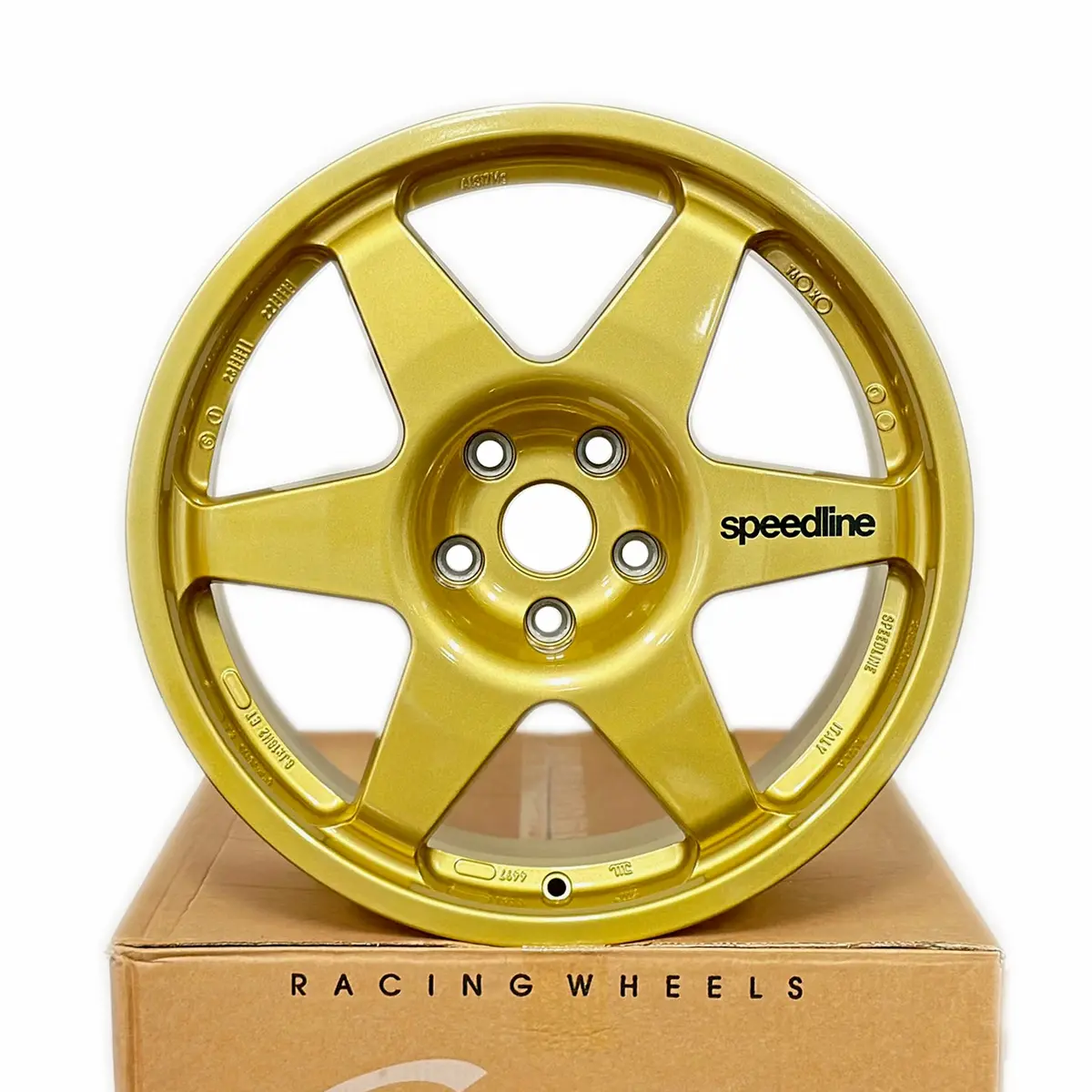 New! Speedline Type 2013C Wheel, Deep Center, 18X8, 5X114.3, Et35, Mitsubishi Evo, Exclusive Mann Engineering Spec (Set Of 4) 5