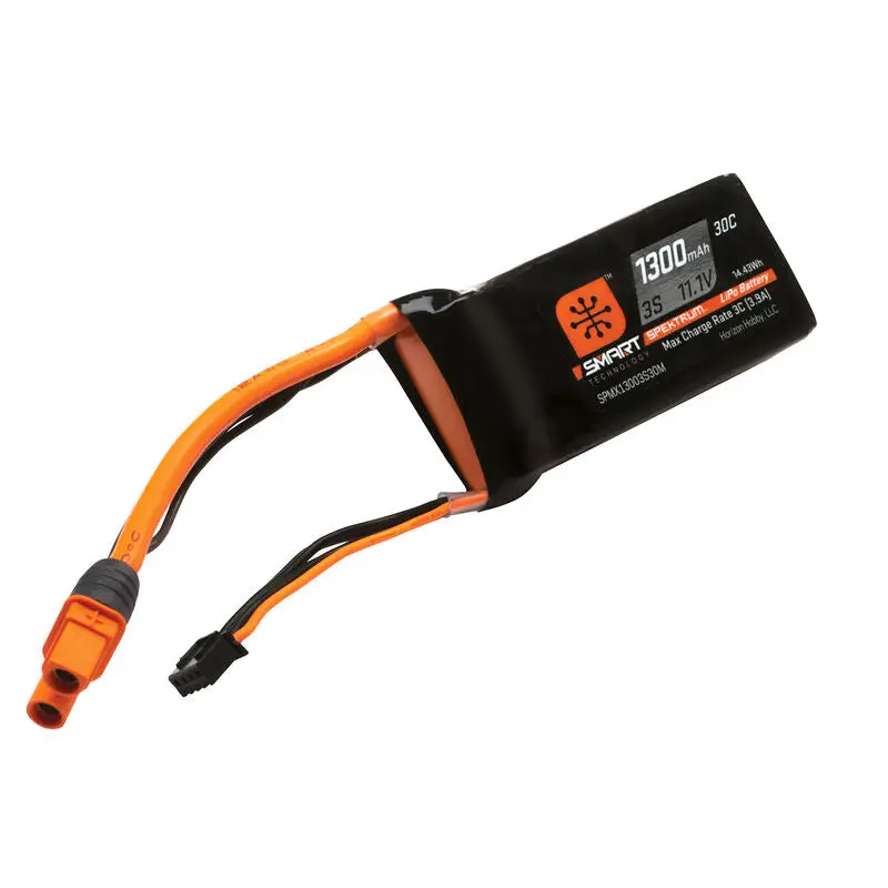 Spektrum 11.1V 1300Mah 3S 30C Smart Lipo Battery: Ic3 1