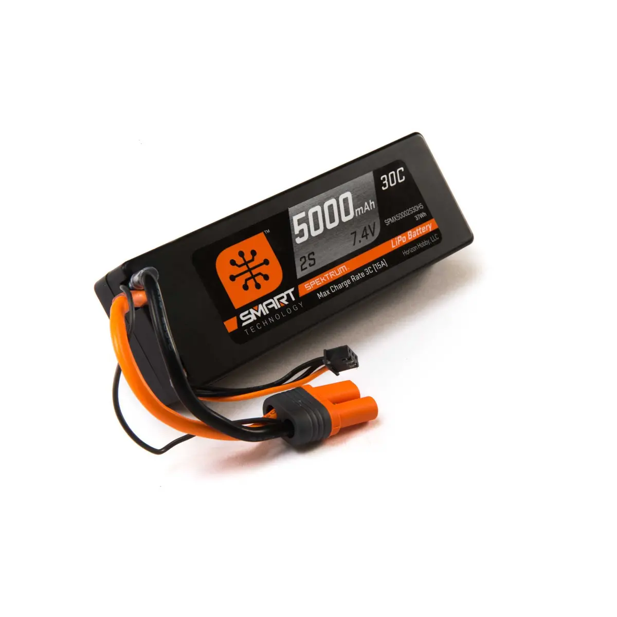 Spektrum 7.4V 5000Mah 2S 30C Smart Hardcase Lipo Battery: Ic5 1