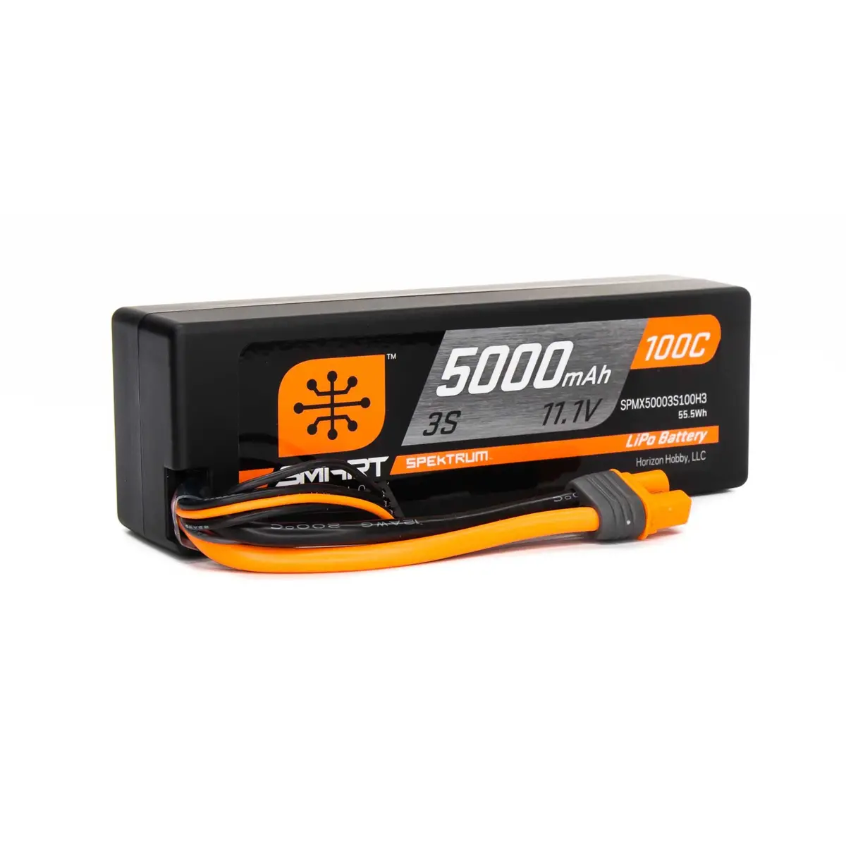 Spektrum 11.1V 5000Mah 3S 100C Smart Hardcase Lipo Battery: Ic3 1