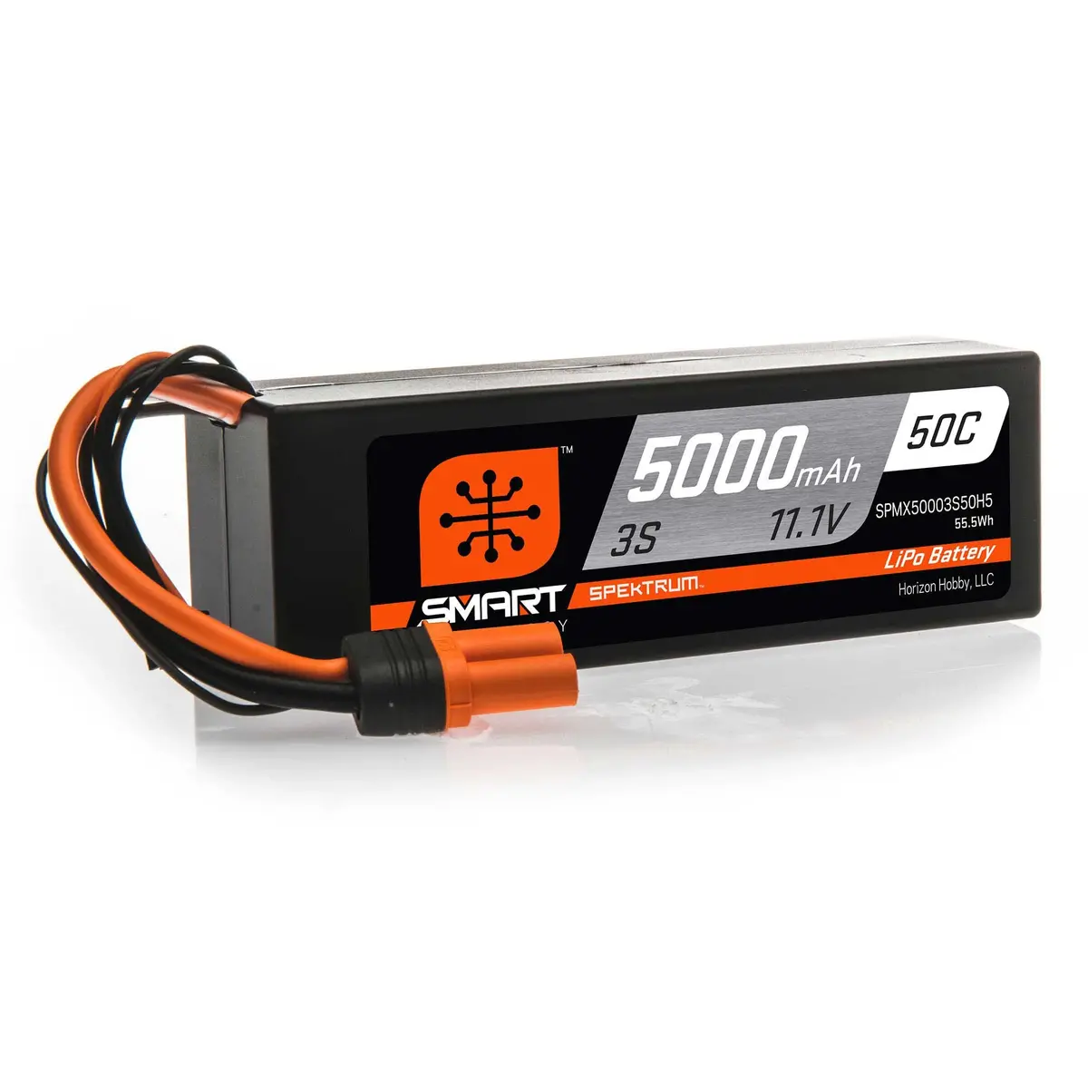 Spektrum 11.1V 5000Mah 3S 50C Smart Hardcase Lipo Battery: Ic5 1