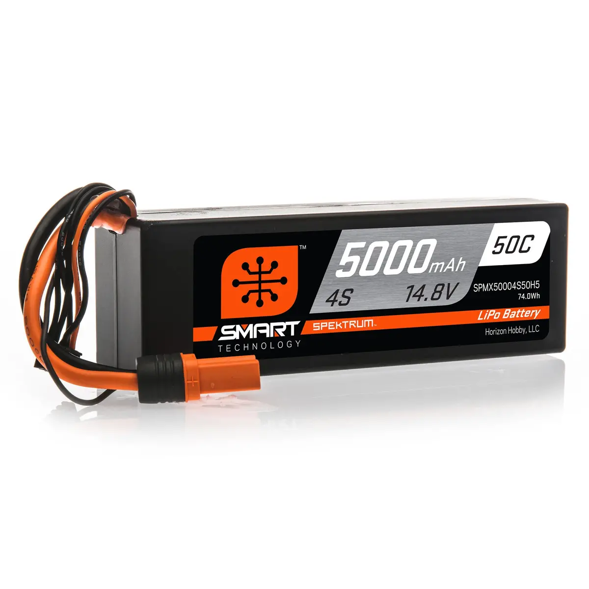 Spektrum 14.8V 5000Mah 4S 50C Smart Hardcase Lipo Battery: Ic5 1