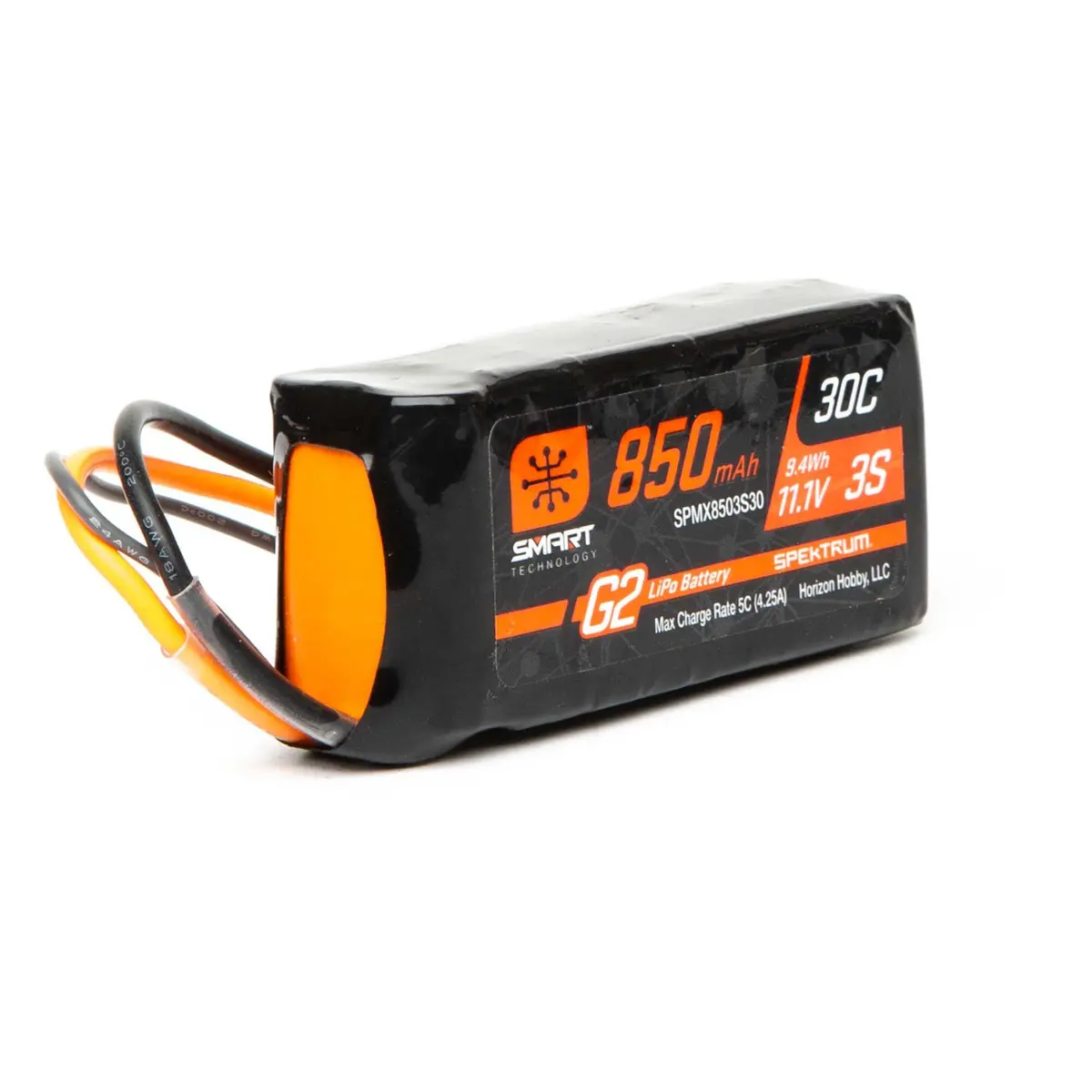 Spektrum 11.1V 850Mah 3S 30C Smart Lipo Battery G2: Ic2 1