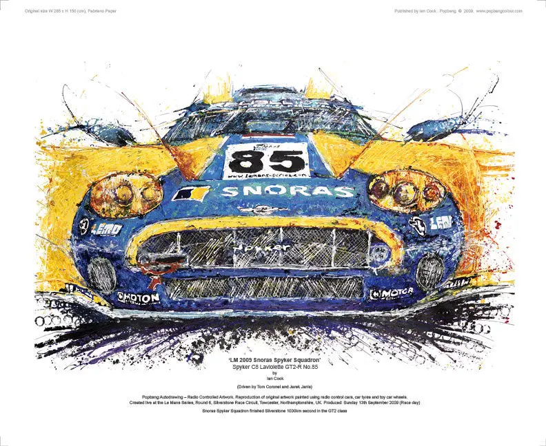 Snoras Spyker Squadron Lm 2009 C8 Lavlolette Gt2-R No.85 1