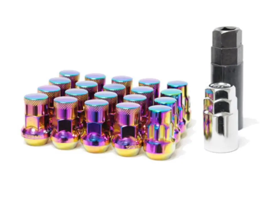 Muteki - Sr35 16+4 Closed Ended Lug Nuts 35Mm 12X1.25 - (Neo Chrome) 1