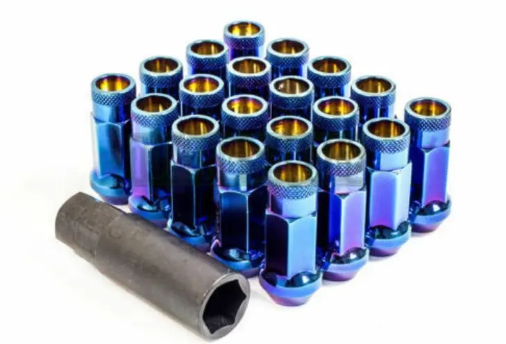 Muteki - Sr48 Open Ended Lug Nuts 12X1.25 - (Chrome Burning Blue) 1