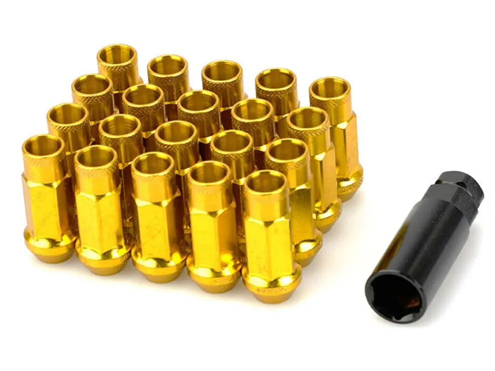 Muteki - Sr48 Open Ended Lug Nuts 12X1.25 - (Chrome Yellow) 1