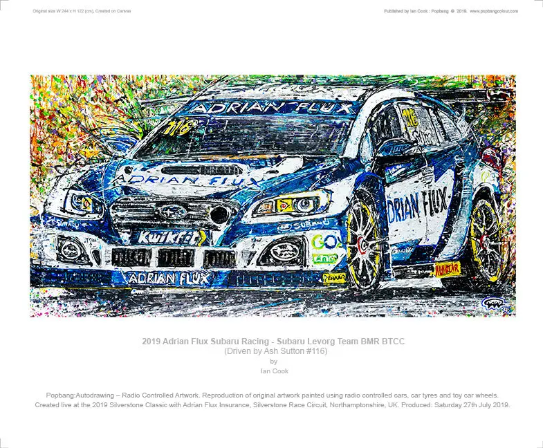 Adrian Flux Subaru Racing - Subaru Levorg Team Bmr Btcc - Driven By Ash Sutton #116 1