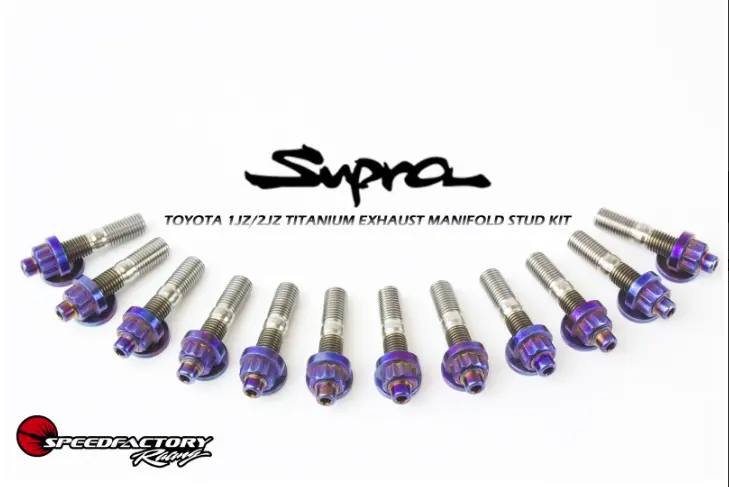 Speedfactory 1Jz/2Jz Toyota Exhaust Manifold Titanium Stud Kit 1