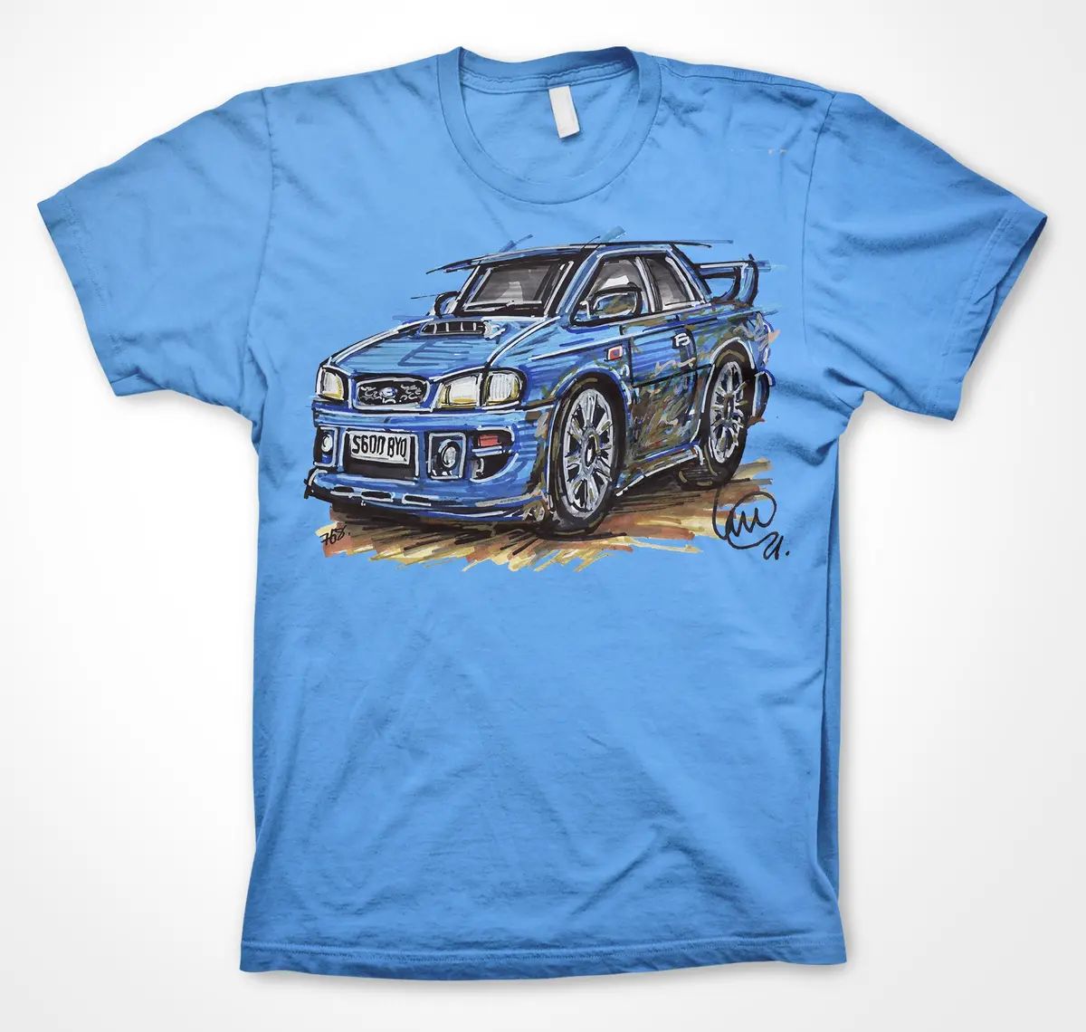 Subaru Impreza Wrx Sti P1 - C&M - #Continuouscar Unisex T-Shirt 2