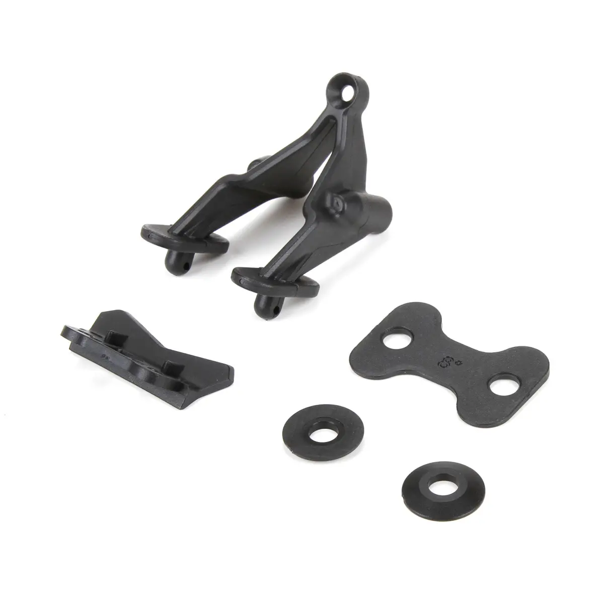 Tlr Wing Stay Set, Rear Bumper: 22 3.0 1