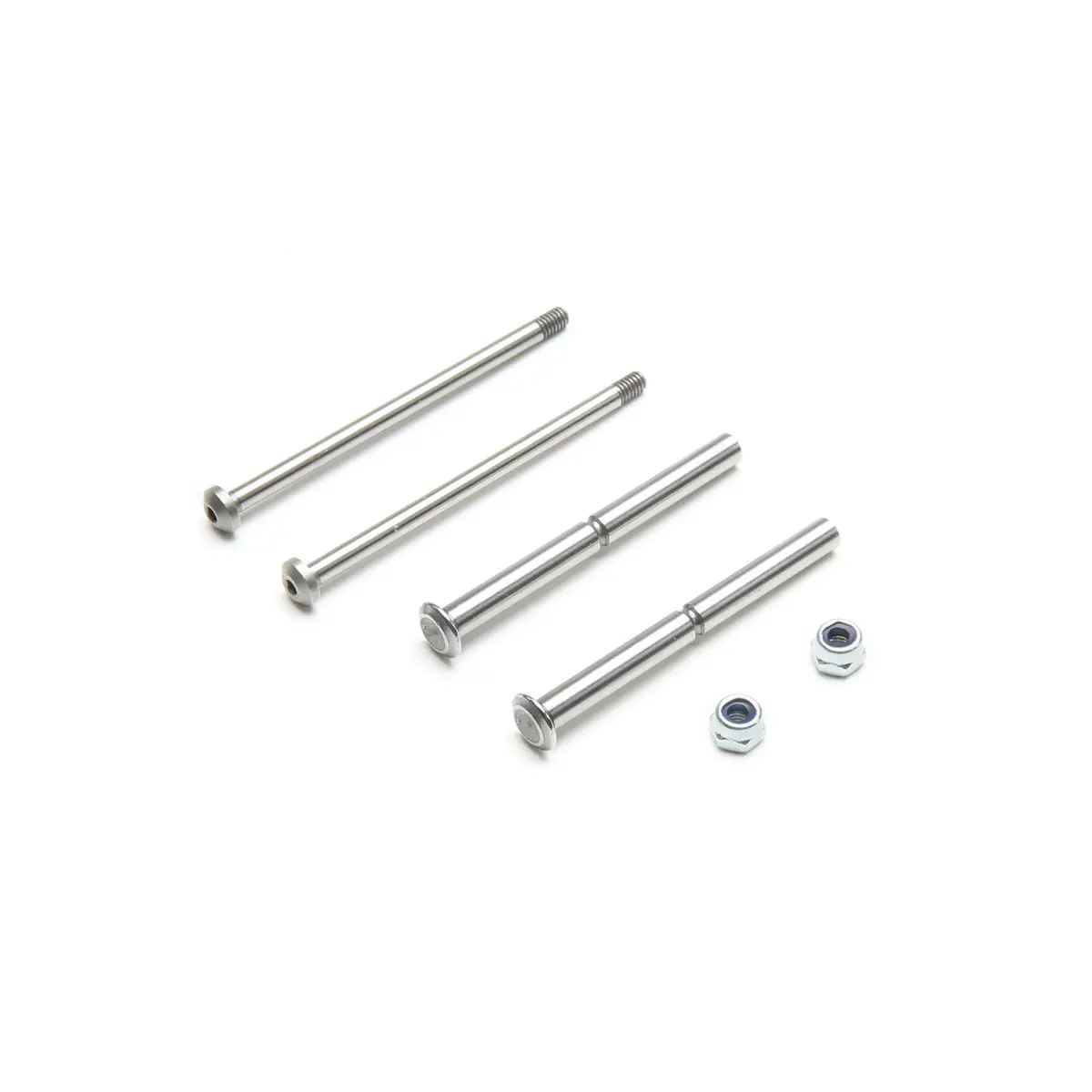Tlr Front Hinge Pin And King Pin Set, Polished: All 22 1