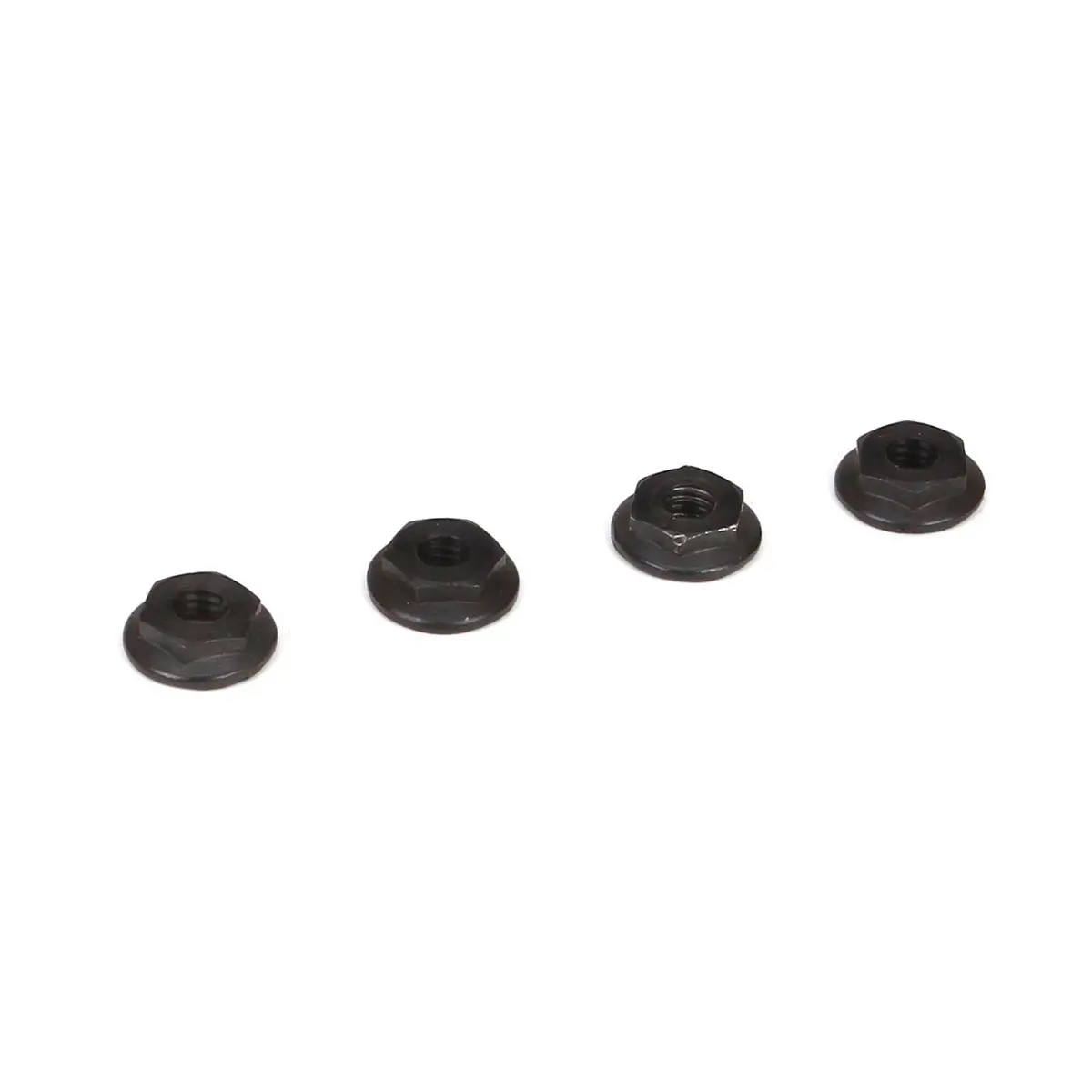 Tlr 4Mm Low Profile Serrated Nuts (4) 1