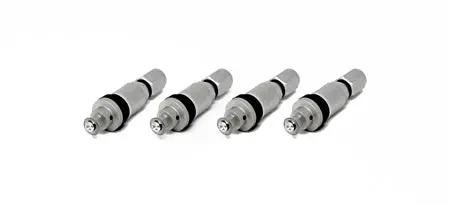 Torque Solution Billet Tpms Valve Stem Kit (Silver) 2008+ Subaru Legacy Impreza Wrx / Sti 1