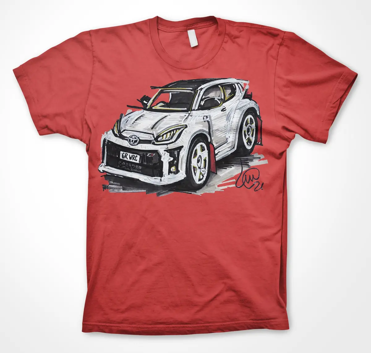 Toyota Gr Yaris - White #Continuouscar Unisex T-Shirt 1