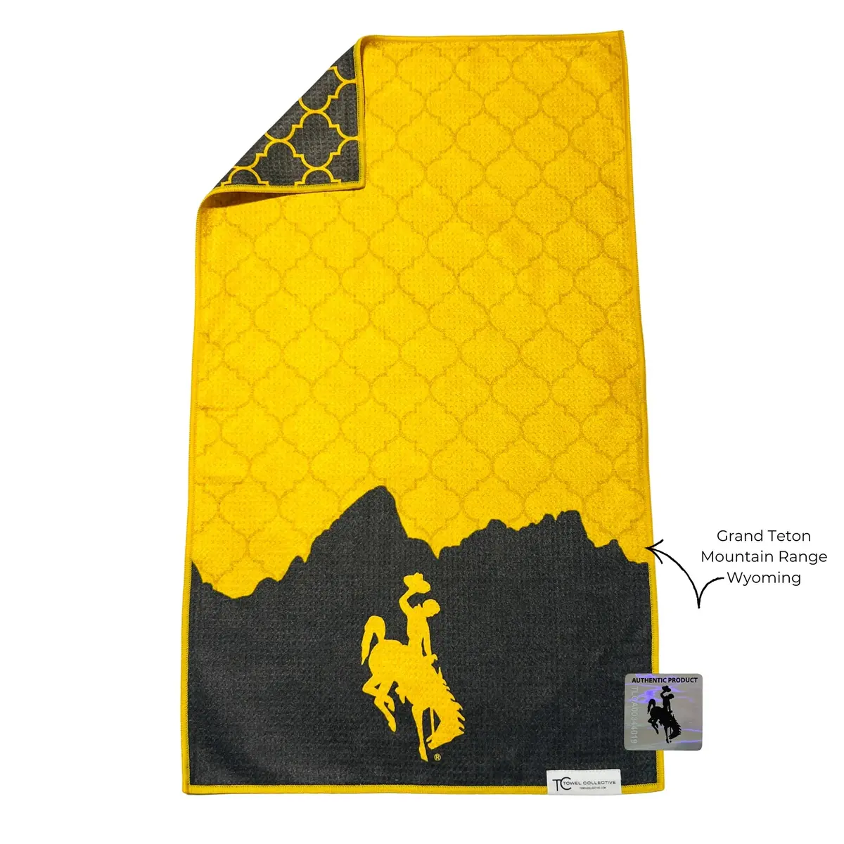 Home Of The Brown & Gold | Waffle Weave Microfiber Hand Towel 1