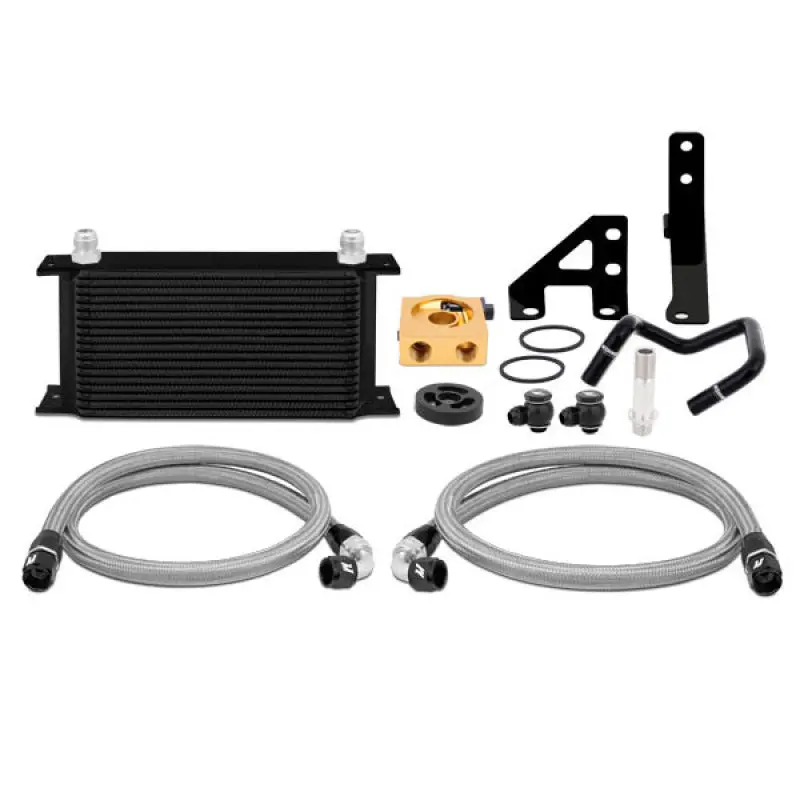 Mishimoto Subaru 15-21 Wrx - Thermostatic Oil Cooler Kit - (Black Core) 1