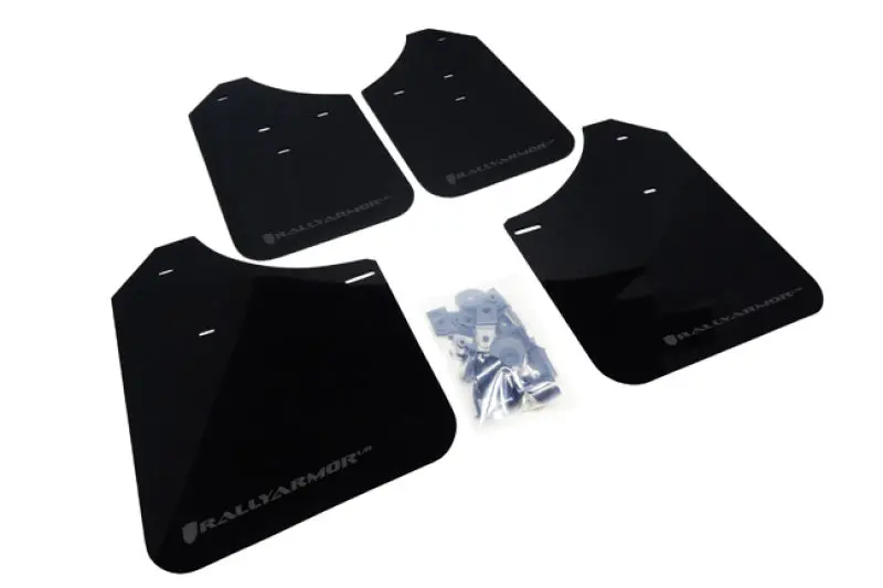 Rally Armor - Subaru 02-07 Wrx/Sti/Rs/2.5I  - (Basic Black Mud Flap W/ Gray Logo) 1