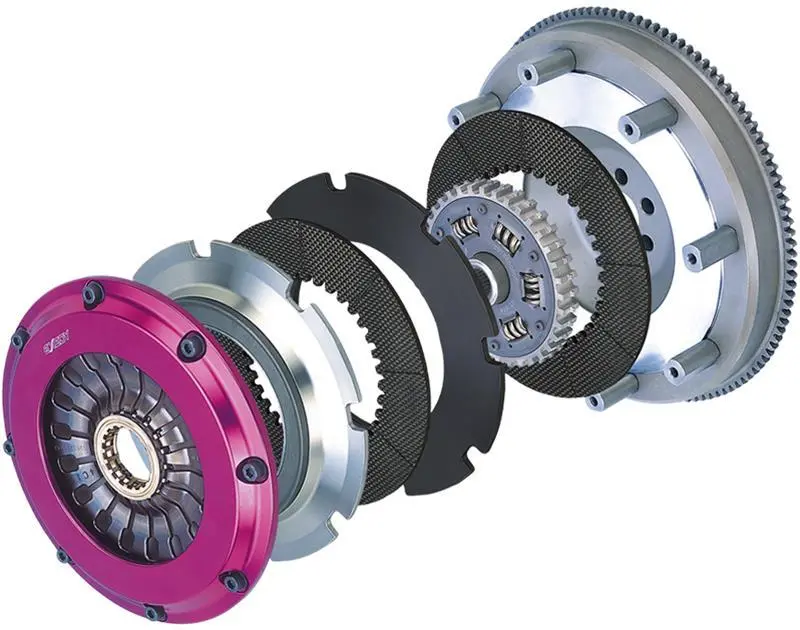 Exedy Hyper Twin Carbon-D Clutch Sprung Center Disc Pull Type - Fits 2004-2014 Subaru Sti 1