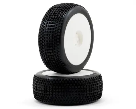 Aka Enduro 1/8 Buggy Pre-Mounted Tires (2) (White) (Soft - Long Wear) 1