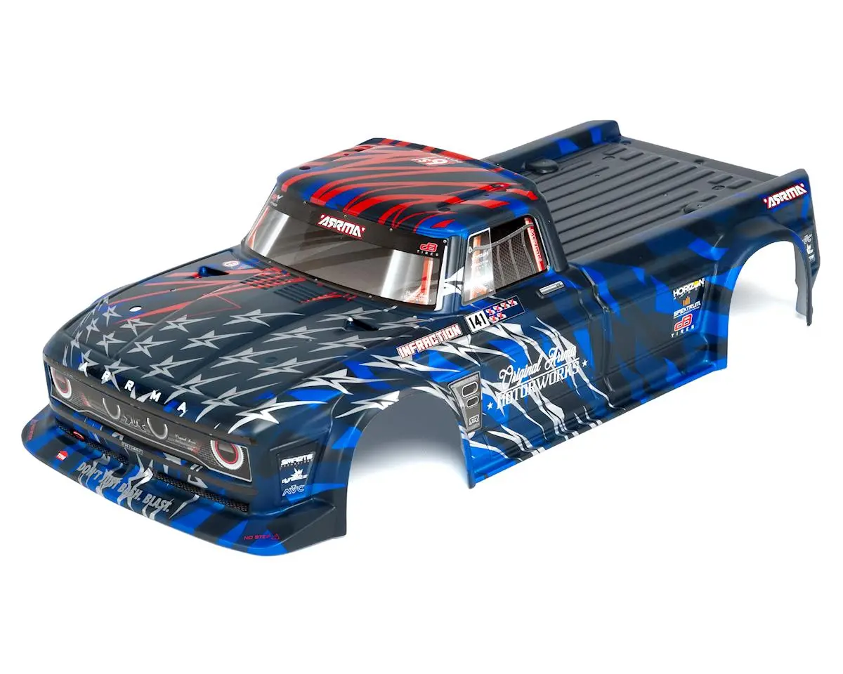 Arrma Infraction 6S Blx Pre-Painted Body (Blue/Red) 1