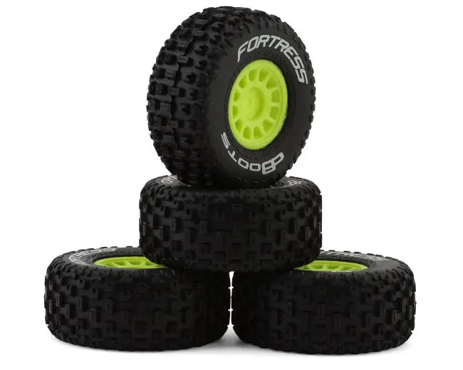 Arrma Mojave Grom Dboots 'Fortress' Pre-Mounted Tires (Yellow) (4) 1