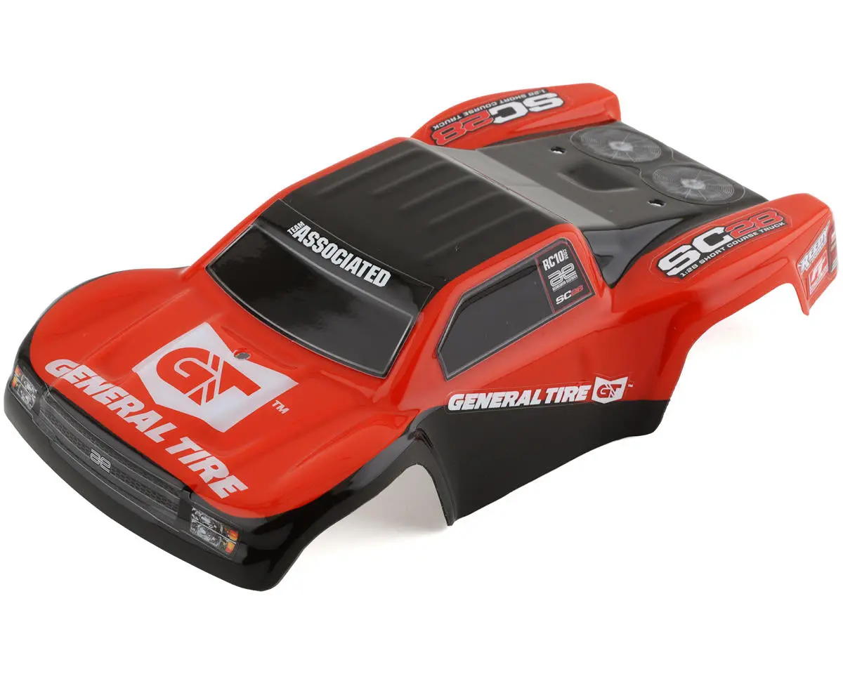 Team Associated Sc28 Pre-Painted Body (General Tire) 1