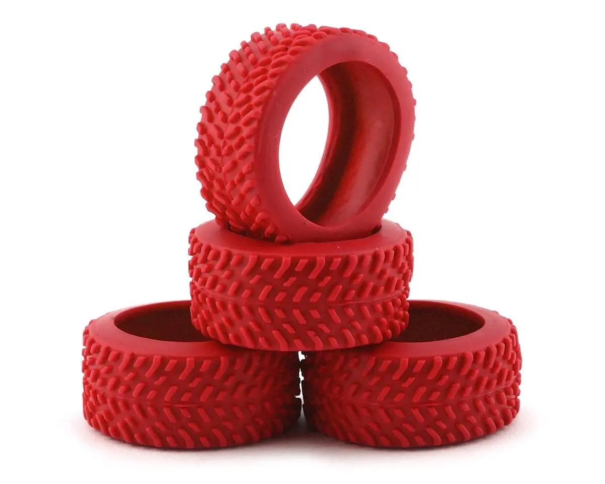 Team Associated Nanosport Pin Tires (Red) 1