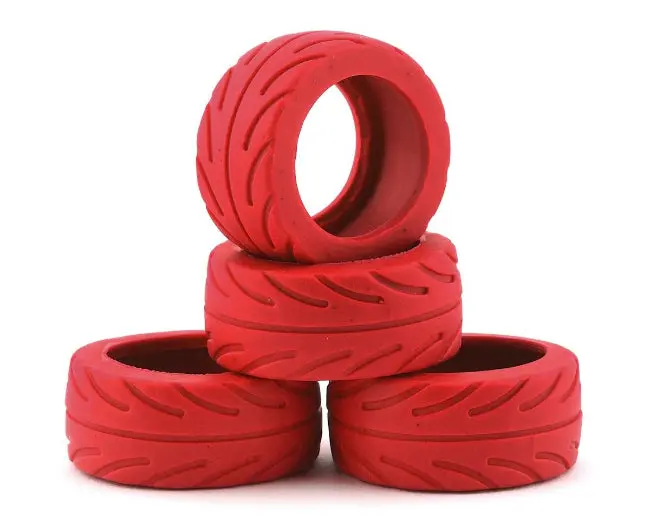 Team Associated Nanosport Radial Tires (Red) 1