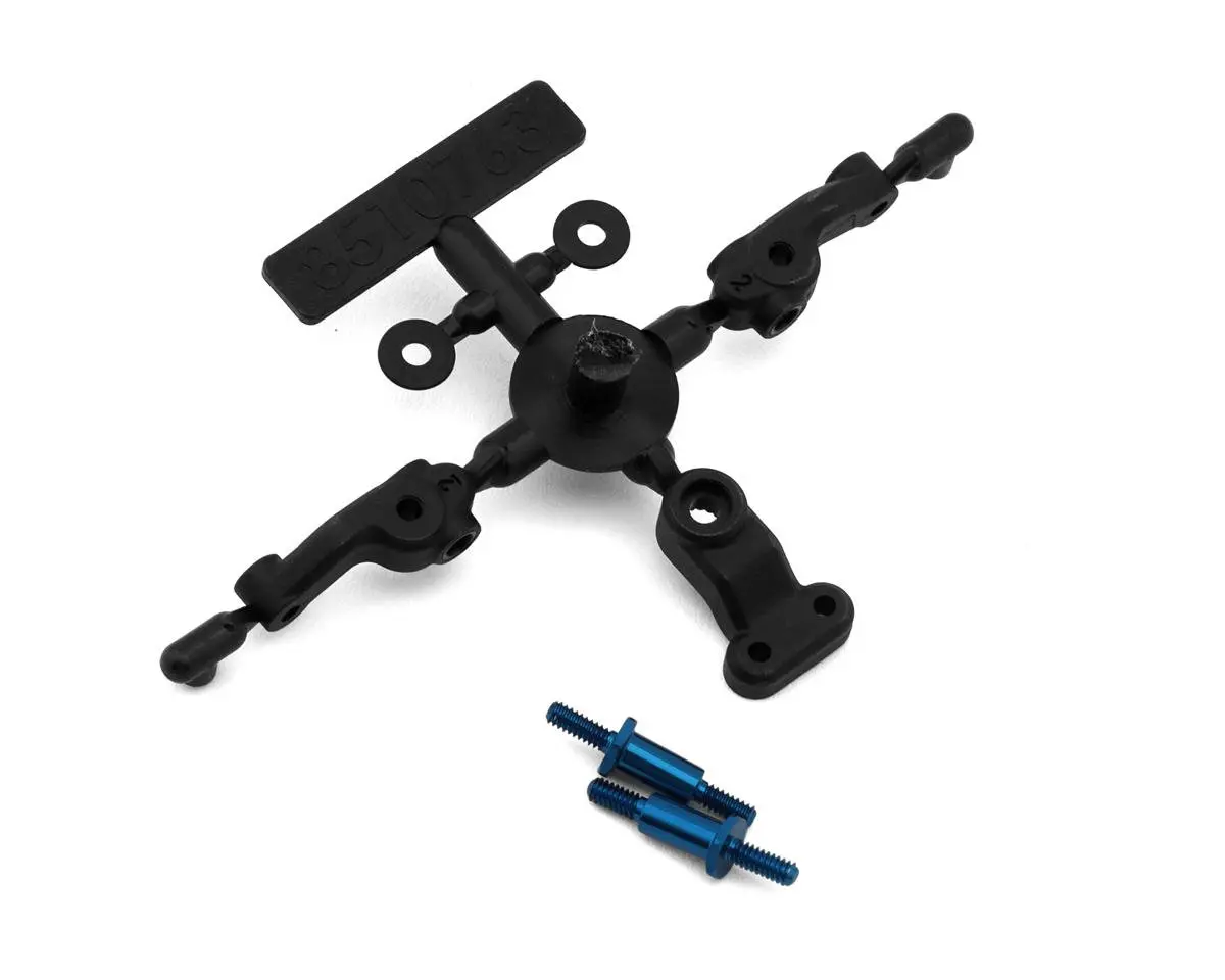 Team Associated Rc28r Steering Blocks & Servo Horn Set 1