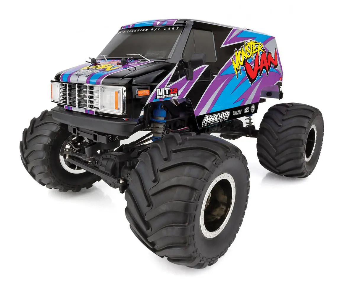 Team Associated Mt12 Brushed Monster Van 4Wd Rtr 1/12 Electric Monster Truck W/2.4Ghz Radio 1