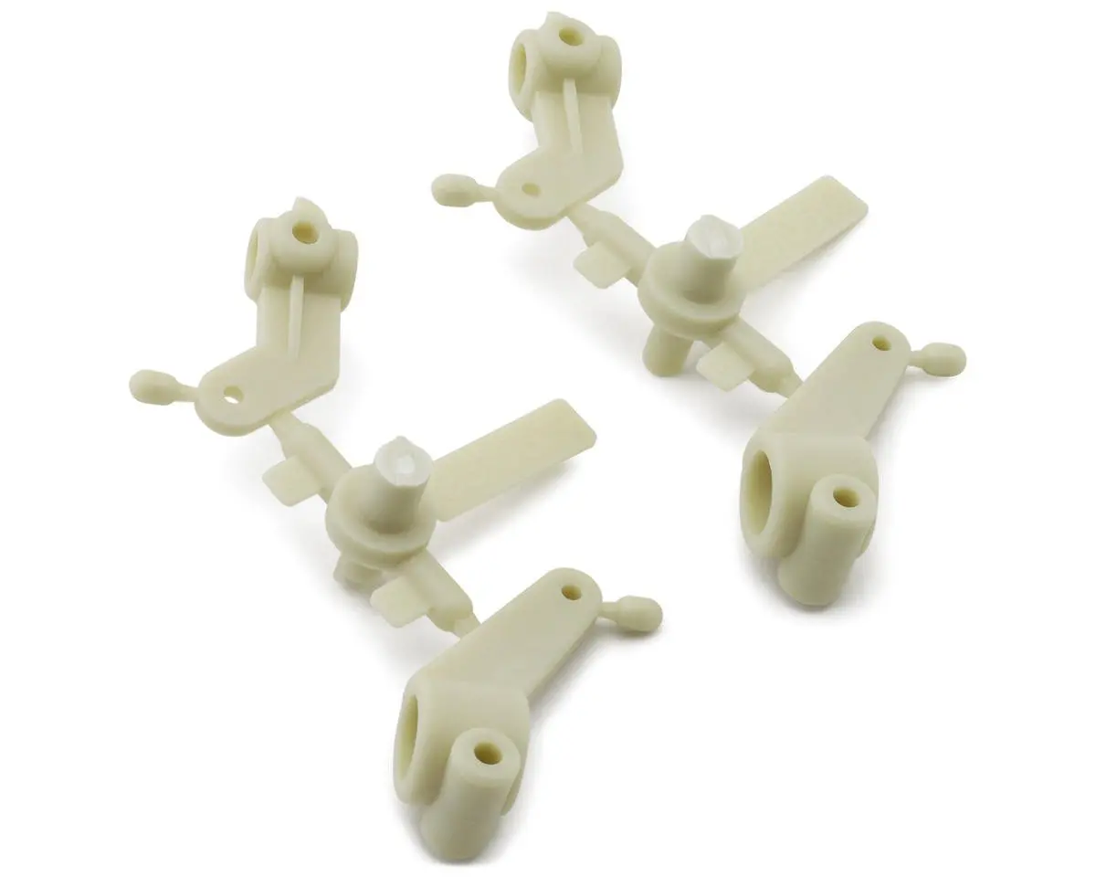Team Associated Rc10t Inline Steering Blocks & Rear Hub Carriers Set (White) 1