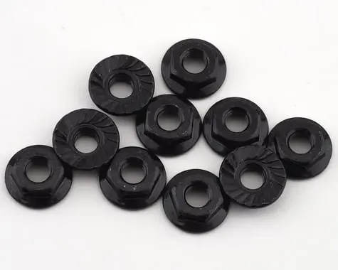 Team Associated M4 Low Profile Serrated Steel Wheel Nuts (10) 1